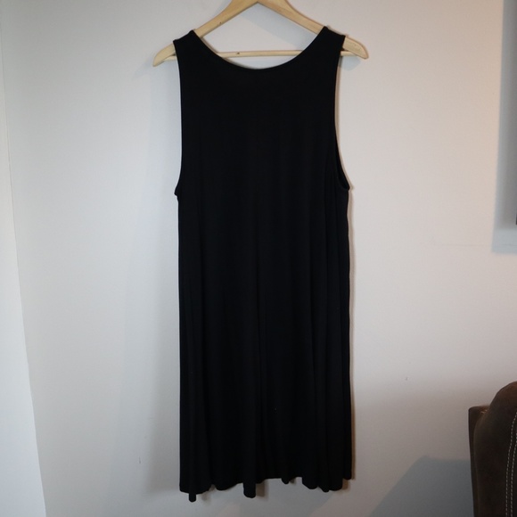 Old Navy Black Sleeveless Dress Tank Sundress Solid Womens XL Extra Large - Picture 3 of 3